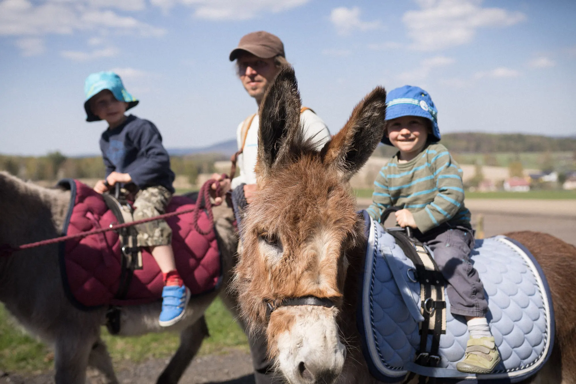 Výlet s oslíky na Růžovou vyhlídku